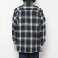 ETS.Ombre check flannel shirt