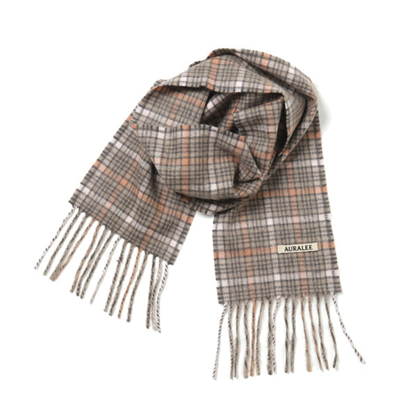 CASHMERE CHECK NARROW STOLE