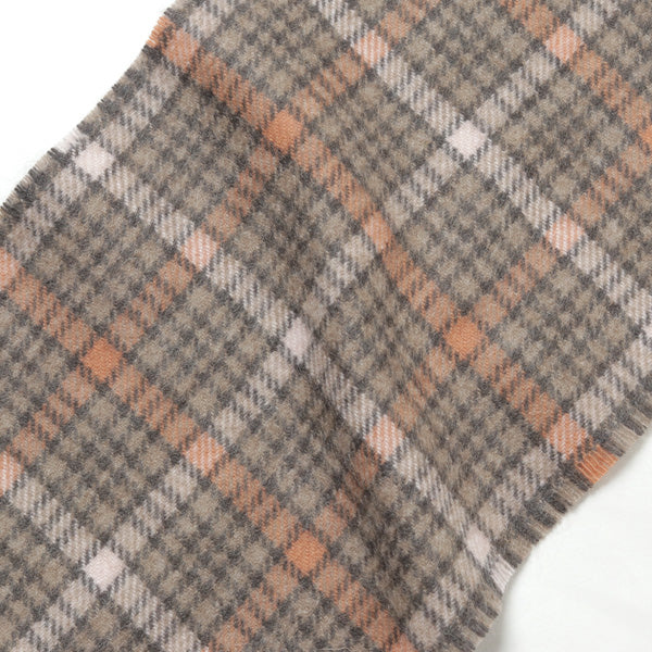 CASHMERE CHECK NARROW STOLE