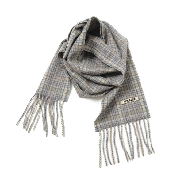 CASHMERE CHECK NARROW STOLE