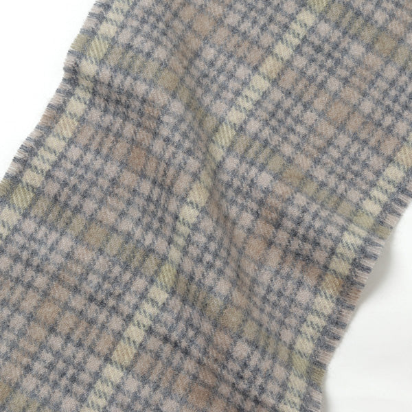 CASHMERE CHECK NARROW STOLE