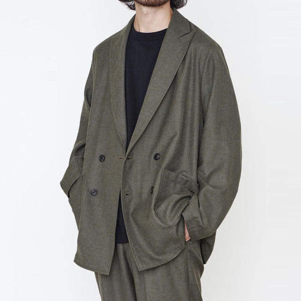 SHIRT JACKET WOOL SOFT SERGE