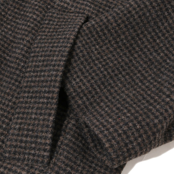 FALKLAND WOOL TWEED SHAWL COLLAR COAT