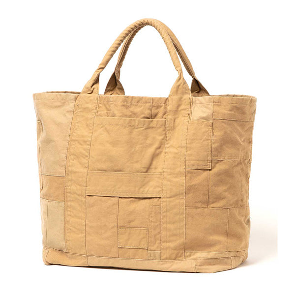 CARRY-ALL TOTE L UPCYCLED FRENCH ARMY CLOTH