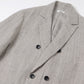 DOUBLE BREASTED BLAZER - Wool Linen Double Gaze