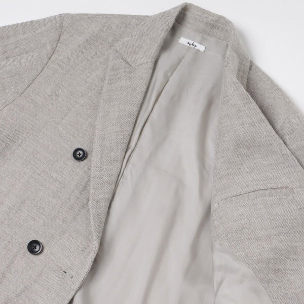 DOUBLE BREASTED BLAZER - Wool Linen Double Gaze