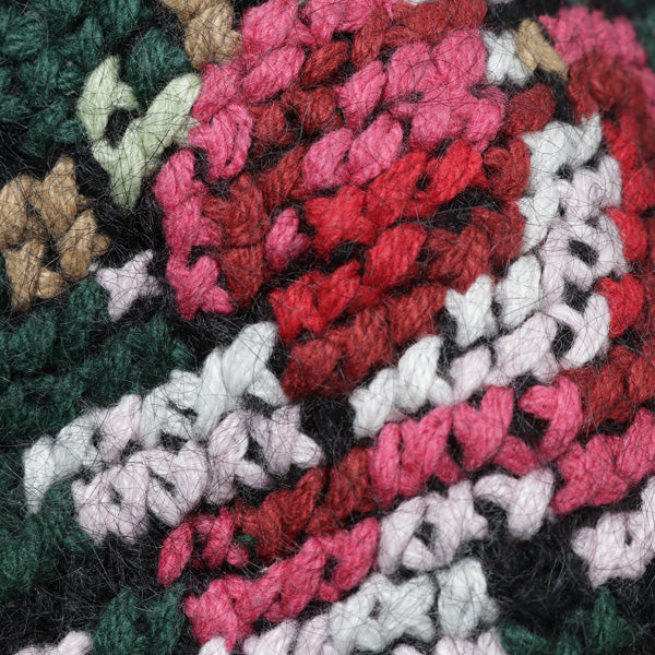 Flower Cross Embroidery Border Knit (21AW K-1) | DAIRIKU 