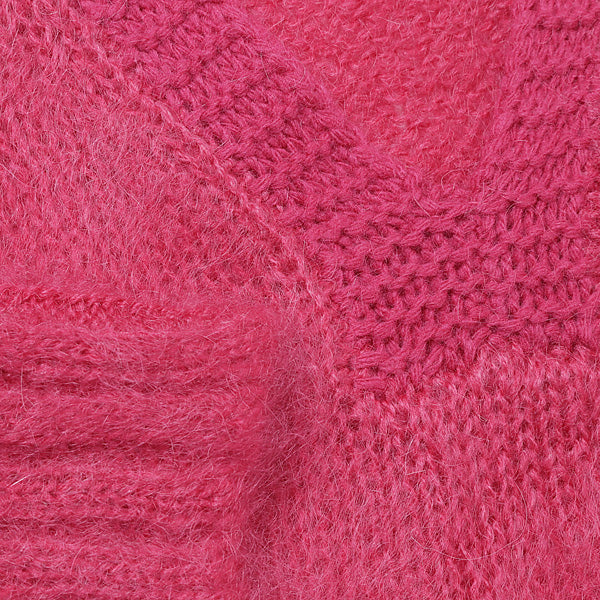 Molly V-neck Mohair Knit
