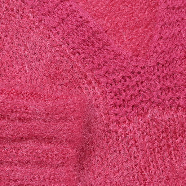 Molly V-neck Mohair Knit