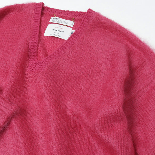 Molly V-neck Mohair Knit