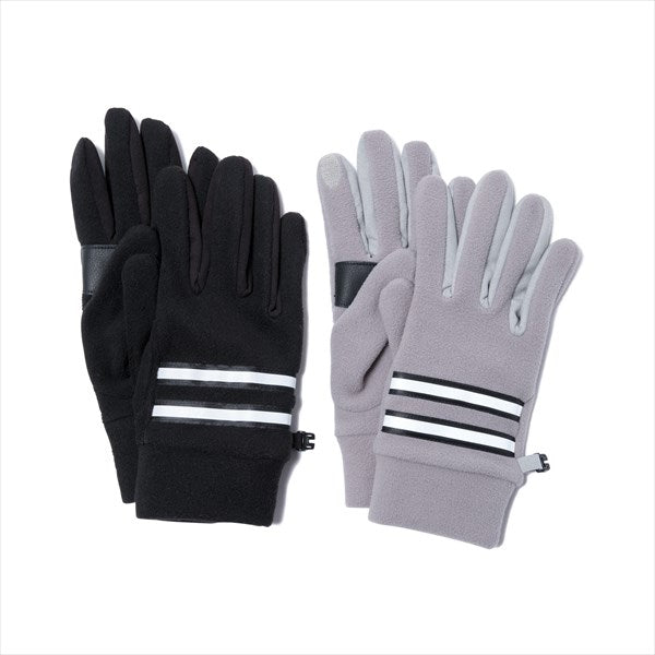 Fleece Gloves with Cow Leather