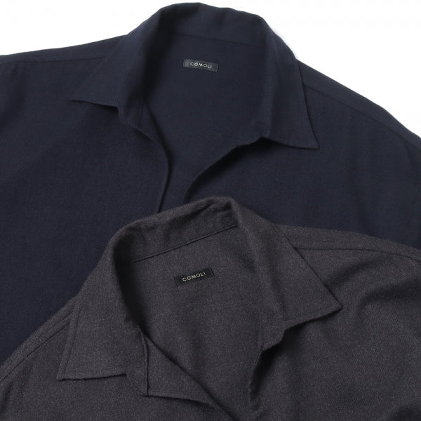 ウールビエラ スキッパーシャツ (W03-02008) | COMOLI / シャツ (MEN 