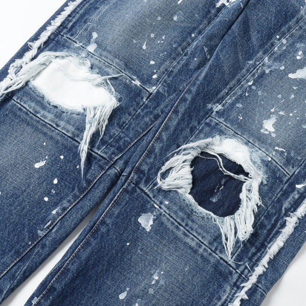 DESTROYED DENIM PANTS