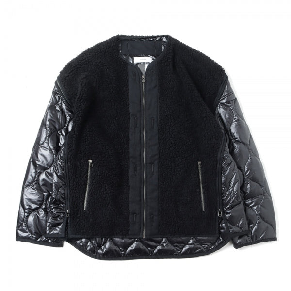 ZIPPER SHERPA QUILTED LINER JACKET