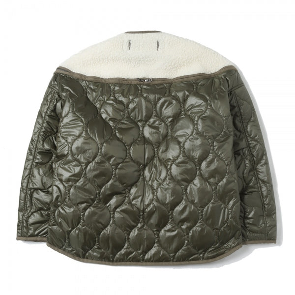 ZIPPER SHERPA QUILTED LINER JACKET