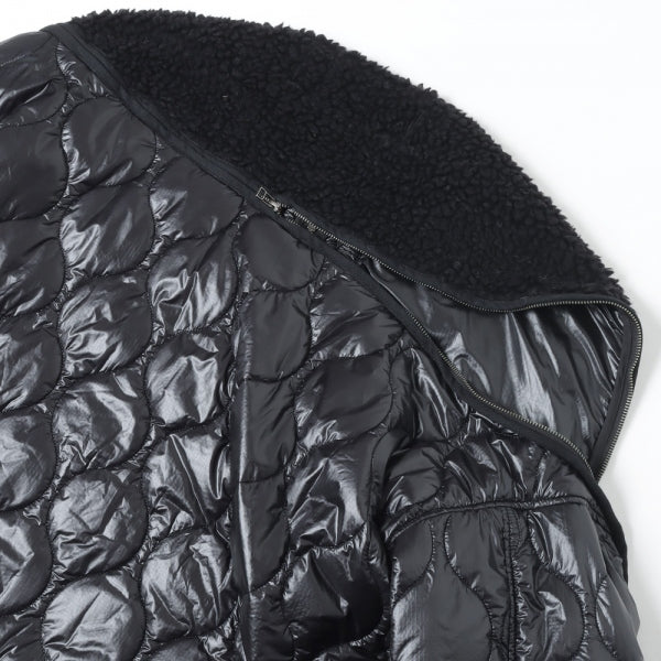 ZIPPER SHERPA QUILTED LINER JACKET