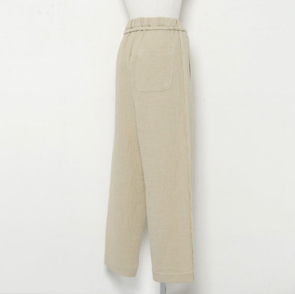 DOUBLE WEAVE FRINGE PANTS