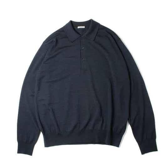 WOOL CASHMERE HIGH GAUGE KNIT POLO