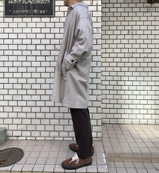 SHIRT COAT WOOL SOFT SERGE