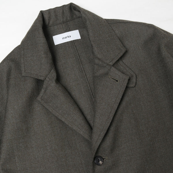 SHIRT COAT WOOL SOFT SERGE