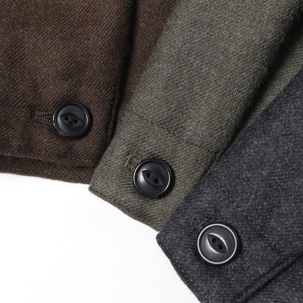 SHIRT COAT WOOL SOFT SERGE