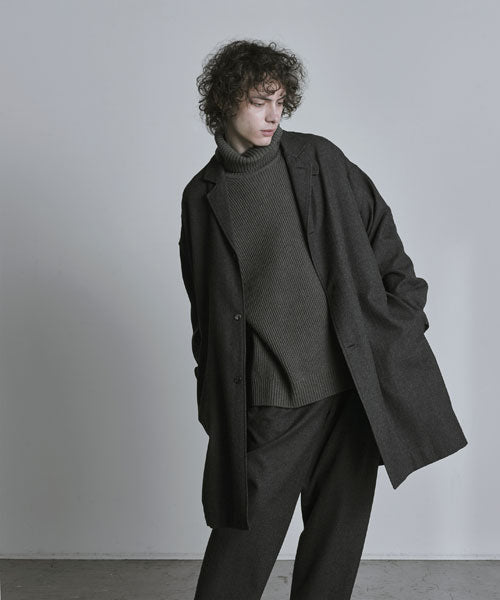 SHIRT COAT WOOL SOFT SERGE