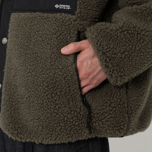 Wool Boa Fleece Field Cardigan