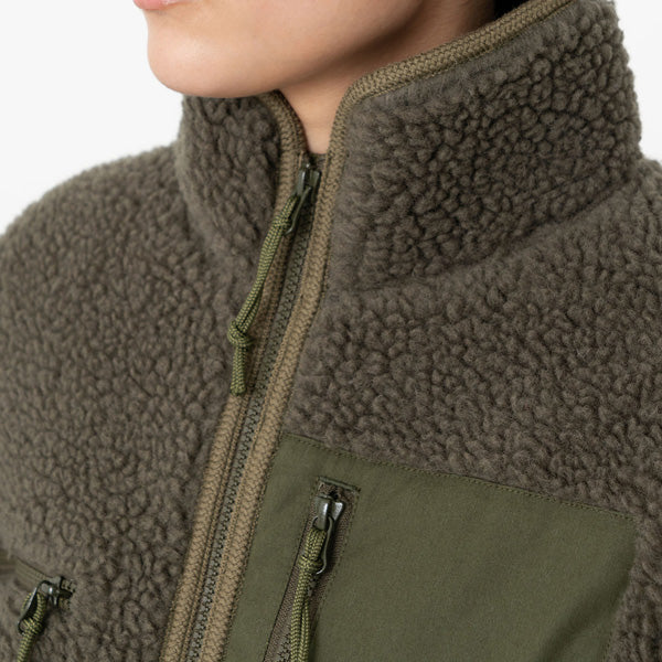 Wool Boa Fleece Field Jacket