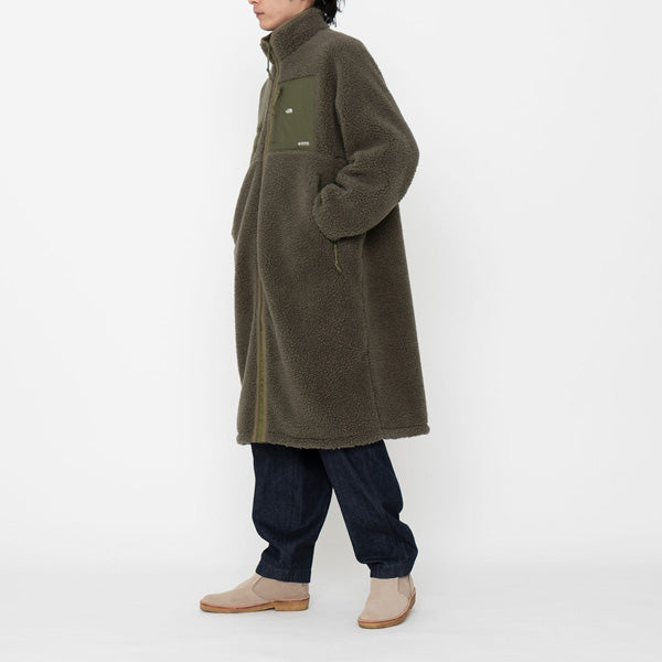 Wool Boa Fleece Field Coat