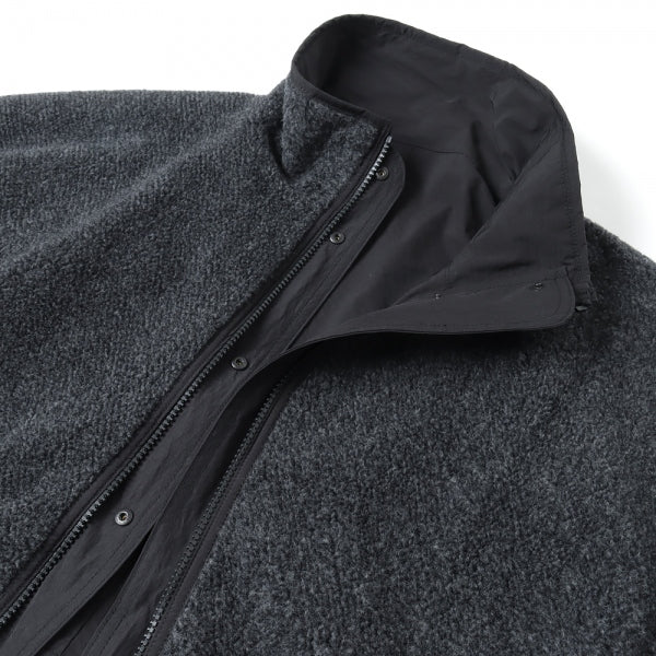 Wool 100% Fleece Nylon Reverse Blouson