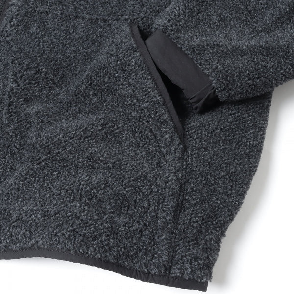 Wool 100% Fleece Nylon Reverse Blouson