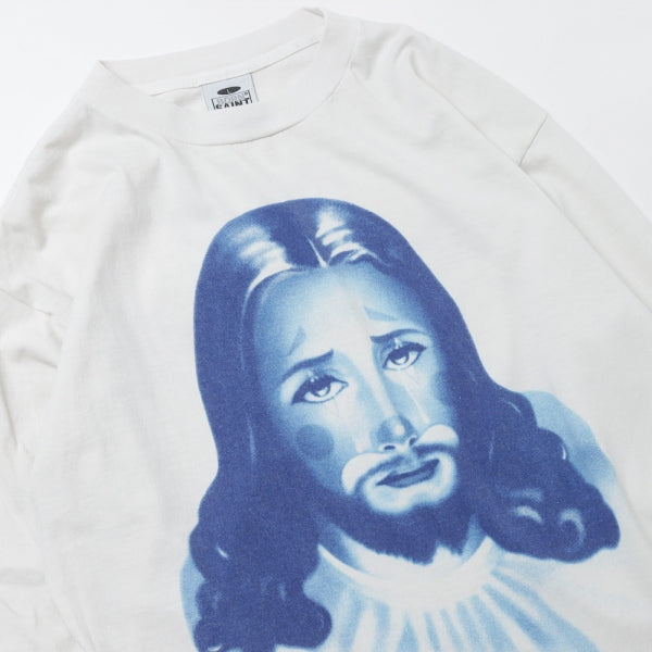 B&R-LS TEE/CLOWN./WHITE