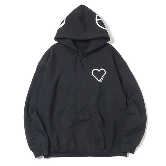 HEART YINYANG PEACE HOODIE