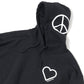 HEART YINYANG PEACE HOODIE