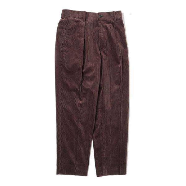 PLEAT FRONT PEGTOP ORGANIC COTTON CORDUROY