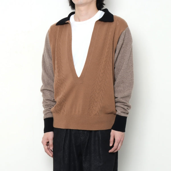 V Neck L/S Knit