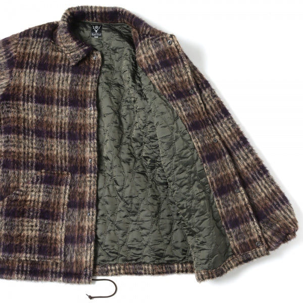 Coach Jacket -A/PE/W/AP Shaggy Plaid