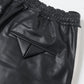 SYNTHETIC LEATHER TRACK PANTS