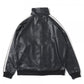 SYNTHETIC LEATHER TRACK JACKET