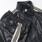 SYNTHETIC LEATHER TRACK JACKET