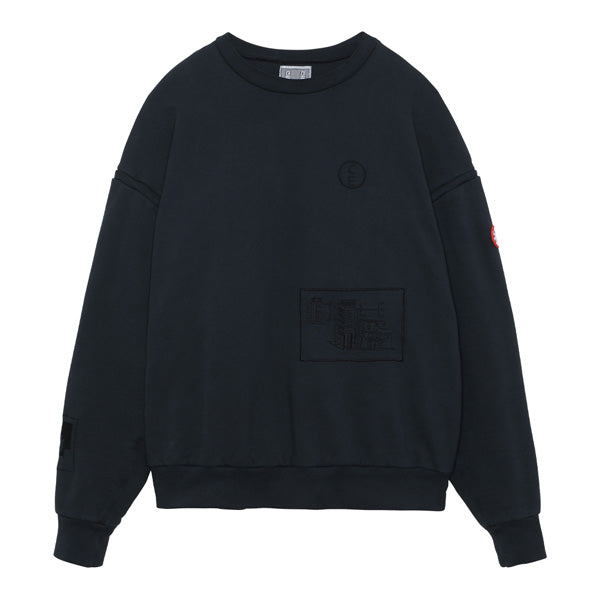 OVERDYE DOUBLE FACE CREW NECK