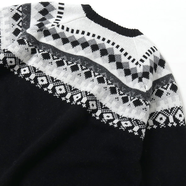 NORDIC PATTERN CREWNECK KNIT