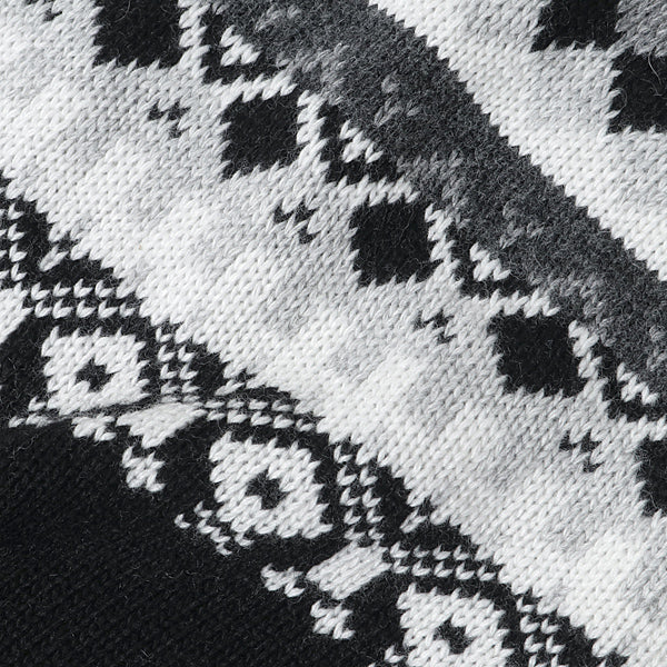 NORDIC PATTERN CREWNECK KNIT