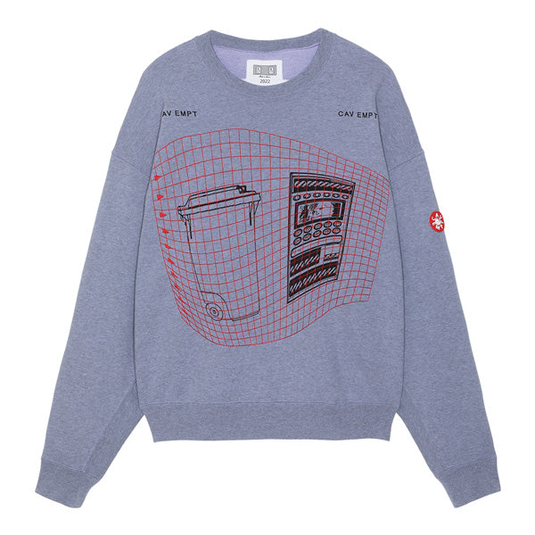 WASTE GRID CREW NECK