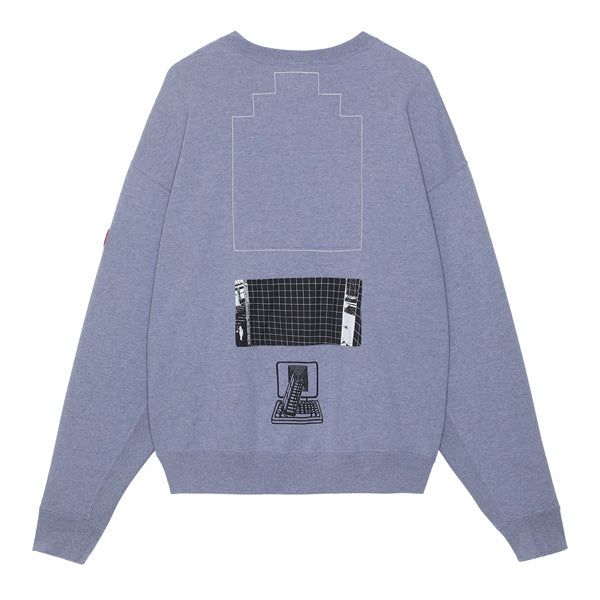 WASTE GRID CREW NECK