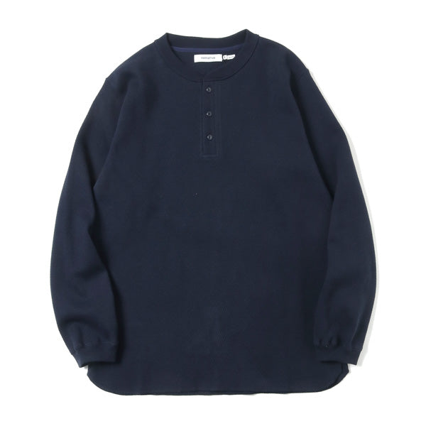 DWL HENLEY NECK L/S TEE COTTON HEAVYWEIGHT THERMAL