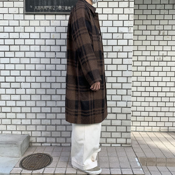 RAGLAN MAC COAT NATURAL COLOR ALPACA STOLE CLOTH