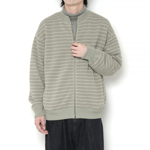 Moss Stitch Zip cardigan