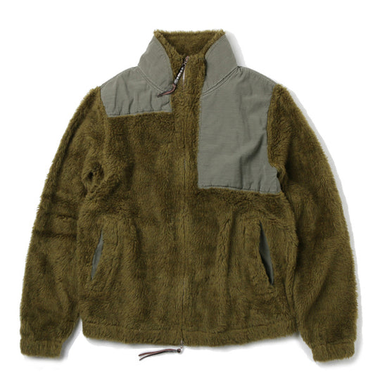 WOOLボアZIPスタンドカラー