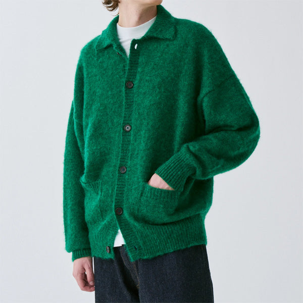 Brushed Wool Mohair Cardigan